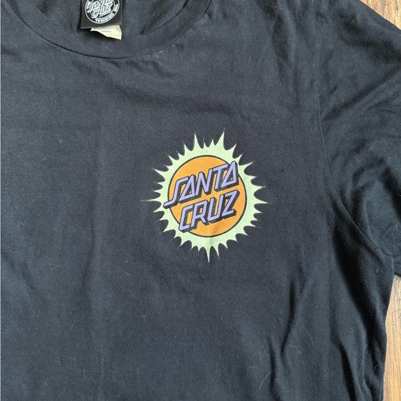 Men’s Santa Cruz L/S shirt Trippy mushrooms tie dye size Small - Picture 4 of 4